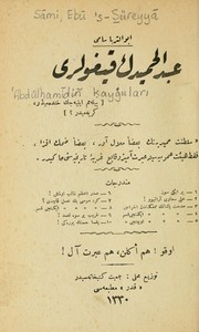 Cover of: 'Abdülhamidiñ kayg̊ulari by Ebu 's-Süreyya Sami