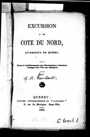 Cover of: Excursion à la Cote du Nord, au dessous de Québec by G.-B Faribault