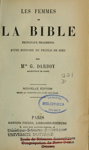 Cover of: Les femmes de la Bible