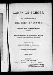 Campaign echoes by Letitia Youmans