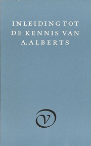 Cover of: Inleiding tot de kennis van A. Alberts by J. Bernlef