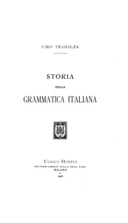 Cover of: Storia della grammatica italiana.