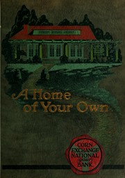 Cover of: A home of your own by Corn exchange national bank, Chicago. [from old catalog]