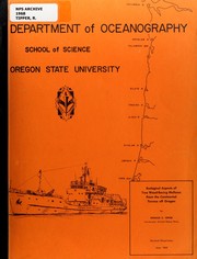 Cover of: Ecological aspects of two wood-boring molluscs from the continental terrace off Oregon by Ronald Charles Tipper