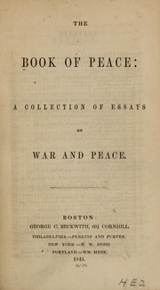 Cover of: The Book of peace | 