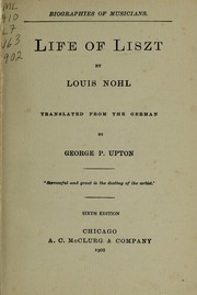 Cover of: Life of Liszt