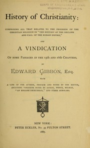 Cover of: History of Christianity by Edward Gibbon