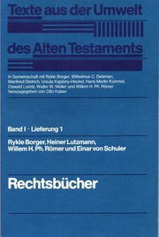 Cover of: Texte aus der Umwelt des Alten Testaments: Band I : Rechts- und Wirtschaftsurkunden, historisch-chronologische Texte