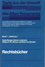 Cover of: Texte aus der Umwelt des Alten Testaments by in Gemeinschaft mit Rykle Borger ... [et al.] herausgegeben von Otto Kaiser.