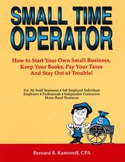 Cover of: Small Time Operator by Bernard B. Kamoroff