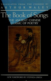 Cover of: Book of Songs by Arthur Waley