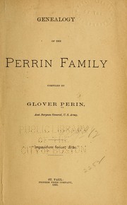 Cover of: Genealogy of the Perrin family