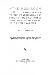 Cover of: The mushroom book. by Nina L. Marshall