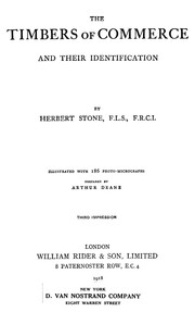 Cover of: The timbers of commerce and their identification by Herbert Stone