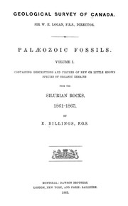 Cover of: Palæozoic fossils  by Geological Survey of Canada.
