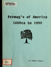 Cover of: Petway's of America, 1600ca to 1990 by Melva Koerner Petway