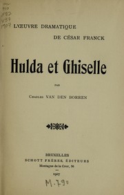 Cover of: Hulda et Ghiselle by Charles Van den Borren