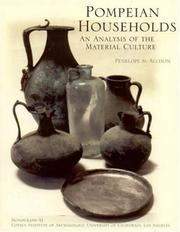 Cover of: Pompeian households: an analysis of the material culture