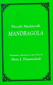 Cover of: Mandragola by Niccolò Machiavelli