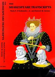 Cover of: The Shakespeare transcripts by Mark P. Friedlander