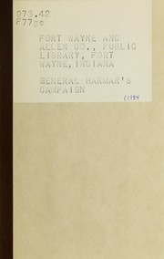 Cover of: General Harmar's campaign