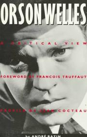 Cover of: Orson Welles: a critical view