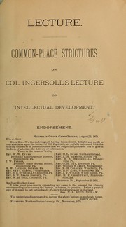 Cover of: Lecture