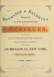 Cover of: Brewster & Baldwin's illustrated catalogue of carriages...
