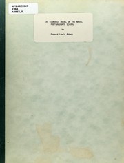 Cover of: An economic model of the Naval Postgraduate School by Donald Lewis Abbey