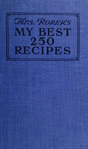 Cover of: My best 250 recipes