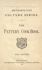 Cover of: The Pattern cook-book by Butterick Publishing Company