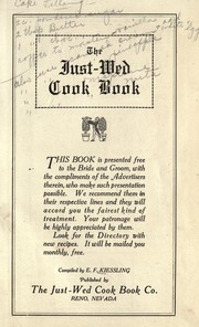 Cover of: The just-wed cook book by E. F. Kiessling