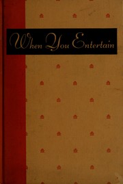 Cover of: When you entertain