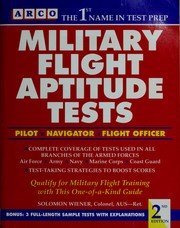 Cover of: Military flight aptitude tests