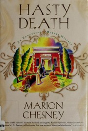 Cover of: Hasty death | Marion Chesney