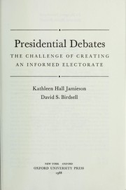Cover of: Presidential debates by Kathleen Hall Jamieson