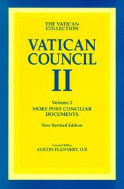 Cover of: Vatican Council II, more postconciliar documents by Vatican Council (2nd 1962-1965)