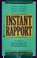 Cover of: Instant rapport