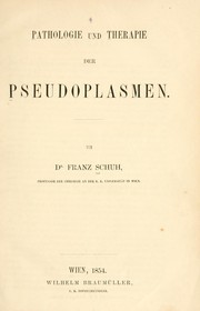 Cover of: Pathologie und Therapie der Pseudoplasmen