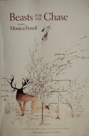 Cover of: Beasts for the Chase by Monica Ferrell