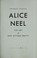 Cover of: Alice Neel