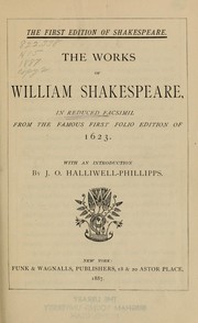 Cover of: The Works of William Shakespeare by With an introd. by J. O. Halliwell-Phillipps