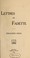 Cover of: Lettres de Fadette