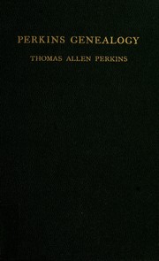 Cover of: Jacob Perkins of Wells, Maine and his descendants, 1583-1936. by Thomas Allen Perkins