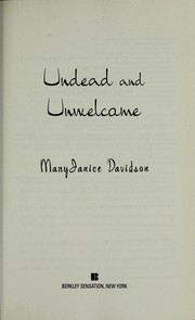 Cover of: Undead and unwelcome by MaryJanice Davidson