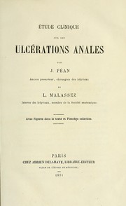 Cover of: Étude clinique sur les ulcérations anales