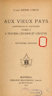 Cover of: Aux vieux pays: (impressions et souvenirs)