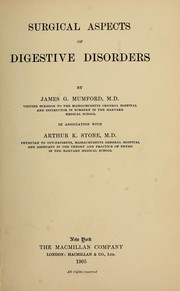 Cover of: Surgical aspects of digestive disorders