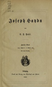 Cover of: Joseph Haydn