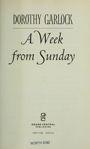 Cover of: A week from Sunday